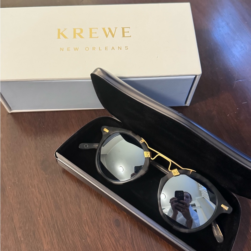 Krewe St Louis Matte Sunday mirrored sunglasses - Picture 5 of 5